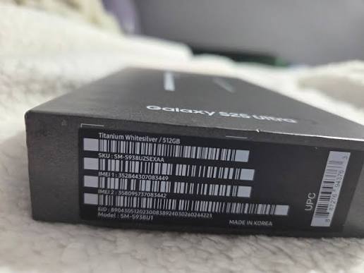 Samsung Galaxy S25 Ultra 512 GB – Titanium – Used for 3 weeks